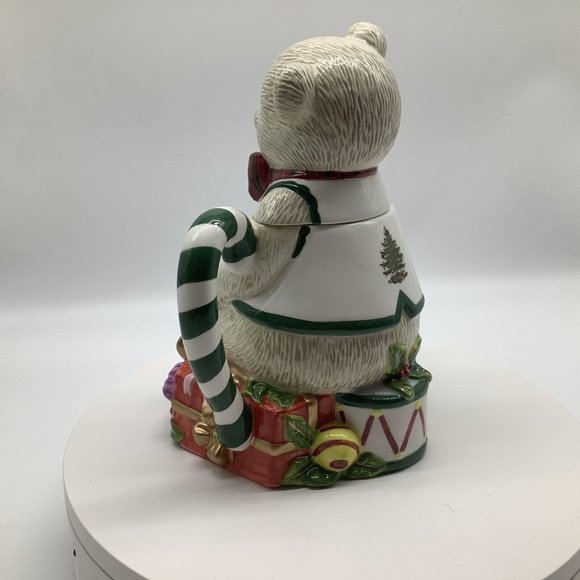 Spode Teddy Bear Christmas Tree Teapot with Lid - Picture 6 of 16